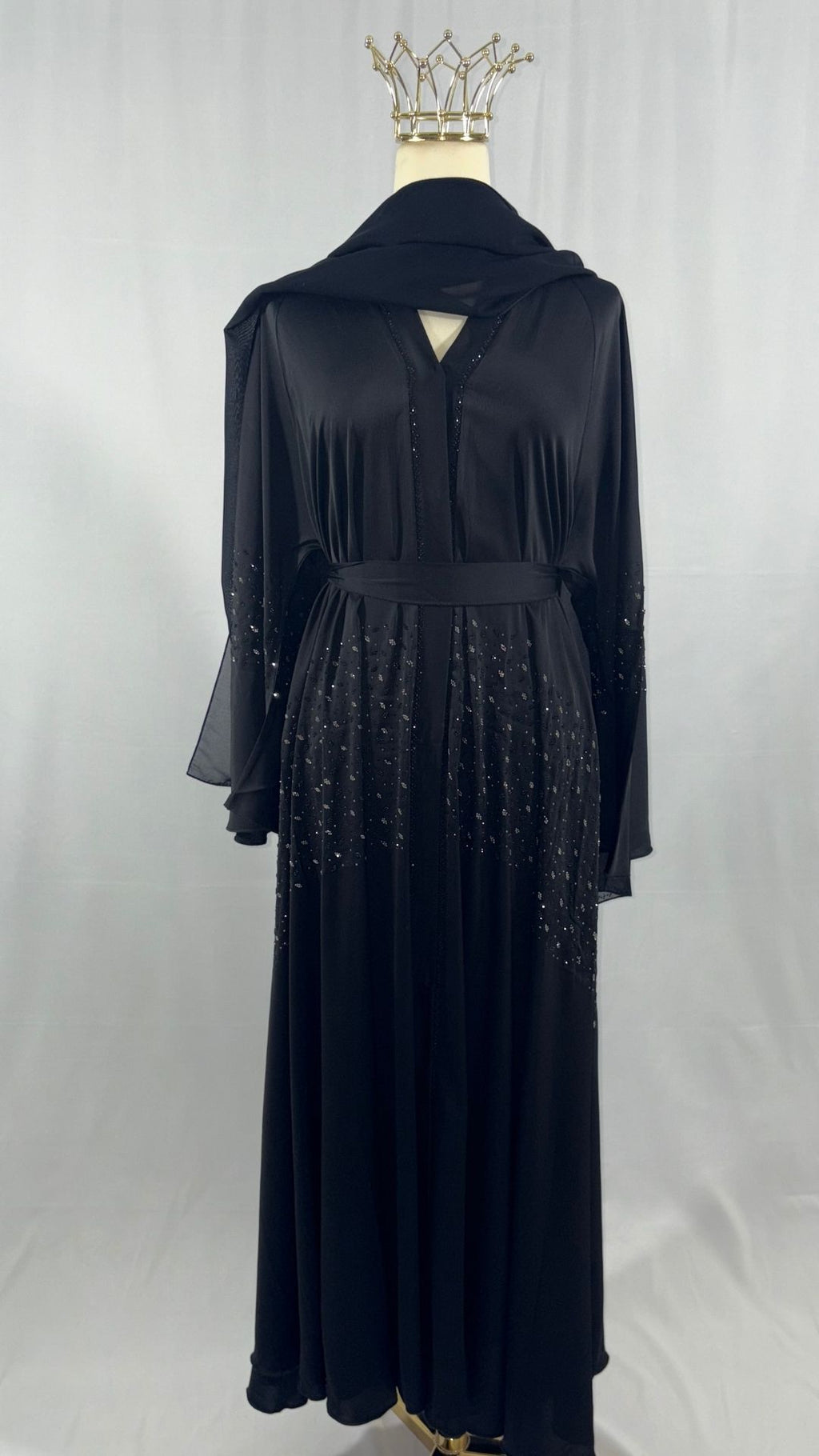 ✨ Abaya RIVIÈRE DE DIAMOND – Élégance Scintillante