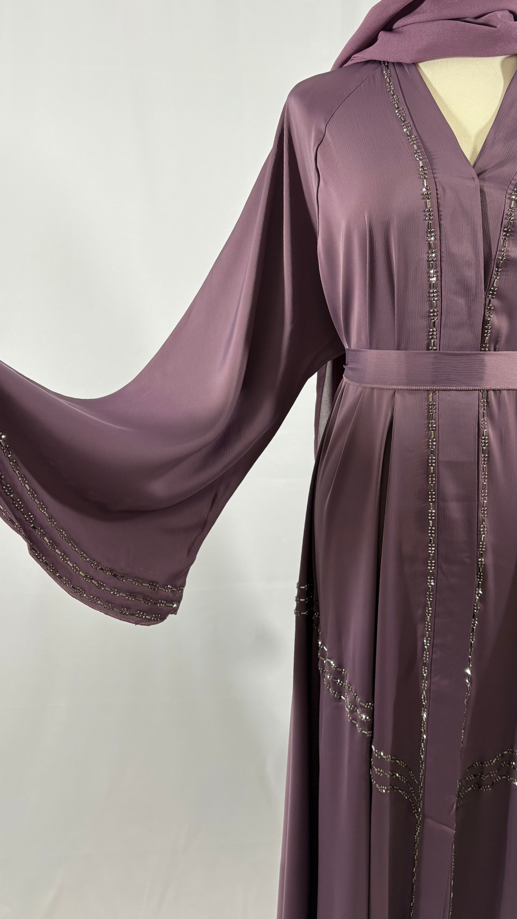 ABAYA SULTANA (Violette perlé)