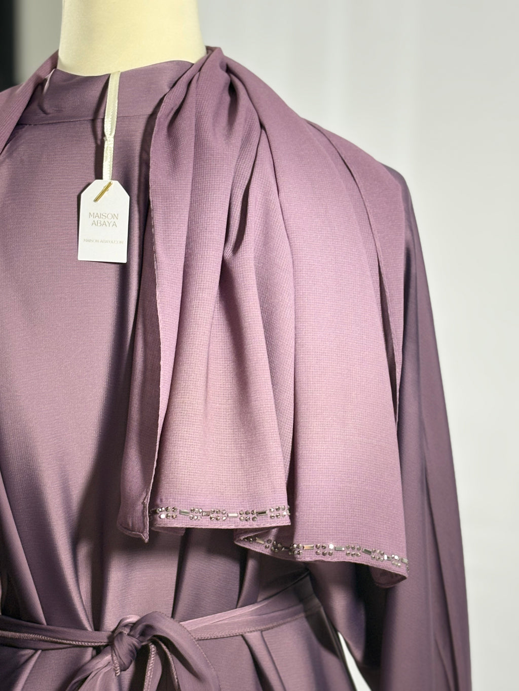 ABAYA SULTANA (Violette perlé)
