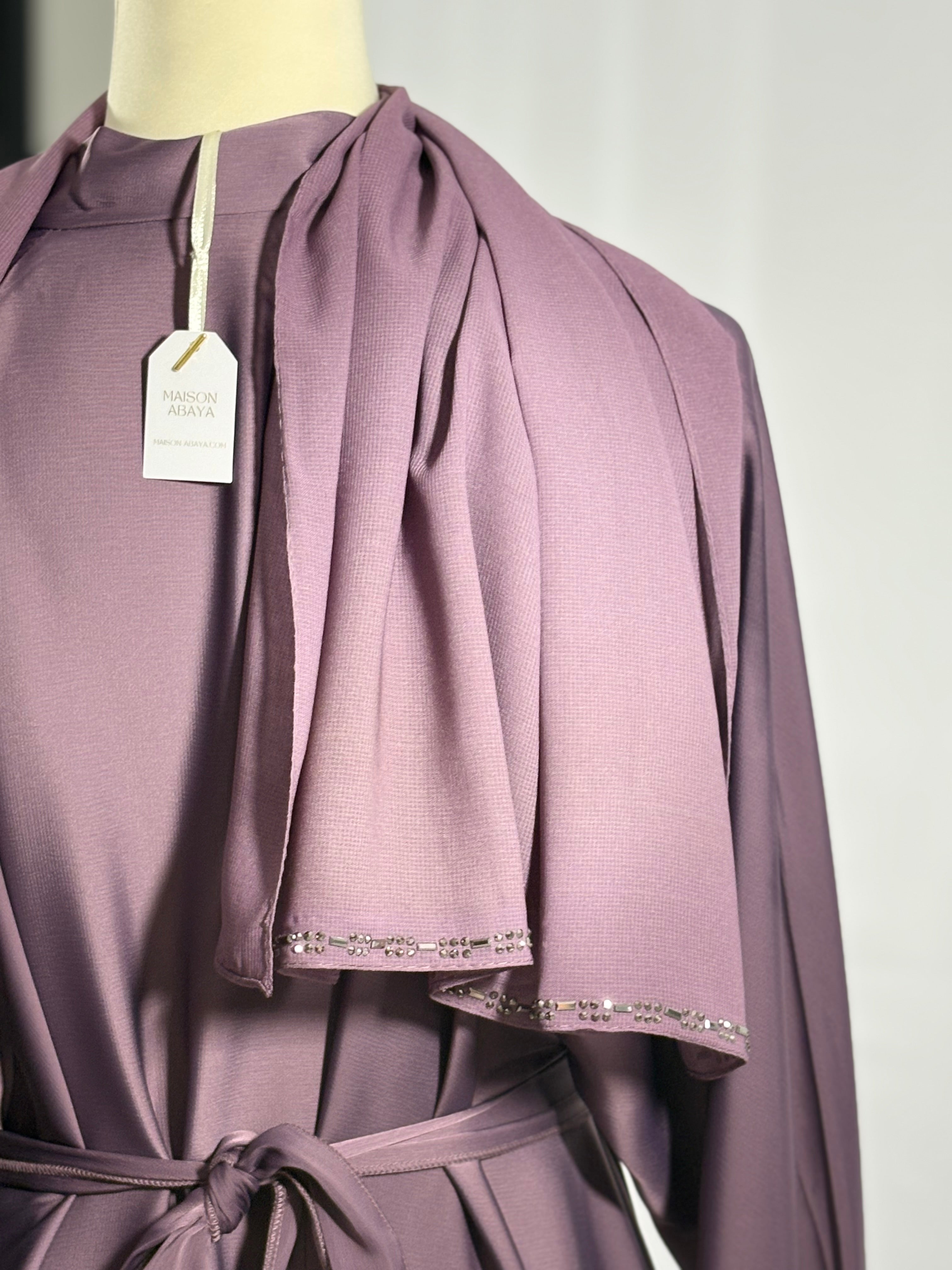 ABAYA SULTANA (Violette perlé)